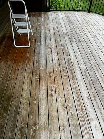Deck Renewal with Cedar Stain Transformation image